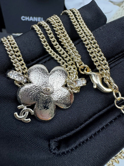 [⭐Mirelle]New Blue Floral Double-Layer Necklace