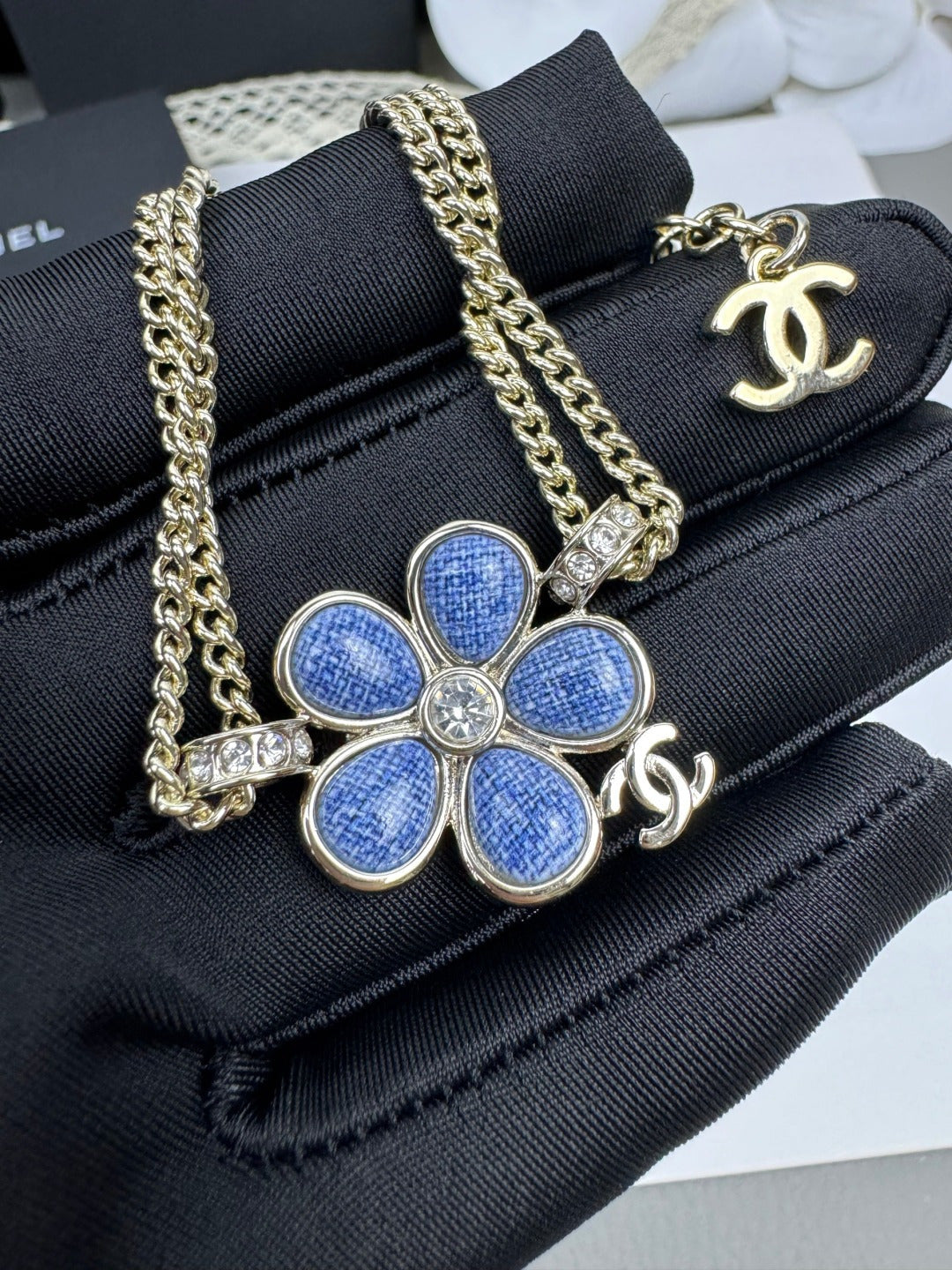 [⭐Mirelle]VOLTE New Blue Floral Double-Layer Bracelet