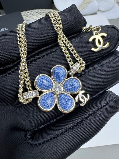 [⭐Mirelle]VOLTE New Blue Floral Double-Layer Bracelet