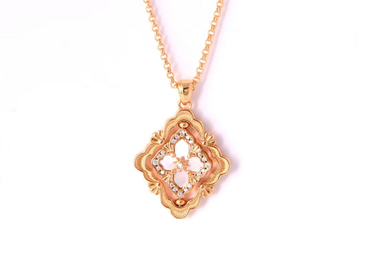 [⭐Mirelle] B.C.L ENAMEL ROTATING SINGLE-DIAMOND NECKLACE（Various colors）