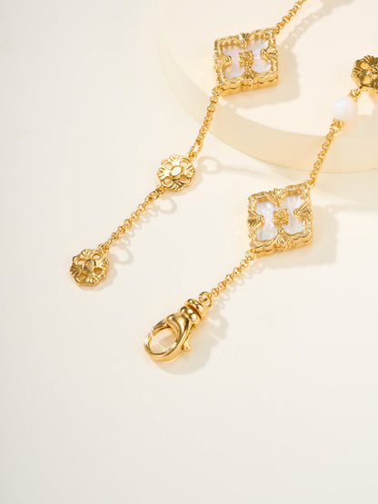 [⭐Mirelle]B.C.L ENAMELED Three-Flower Bracelet（Trumpet)