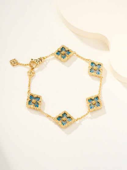 [⭐Mirelle]B.C.L ENAMELED Five-Flower Bracelet（Various Colors)