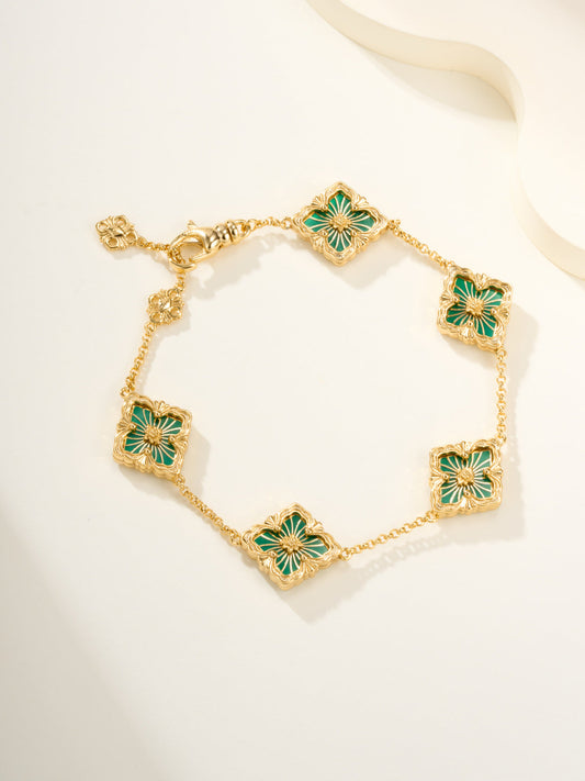 [⭐Mirelle]B.C.L ENAMELED Five-Flower Bracelet（Various Colors)