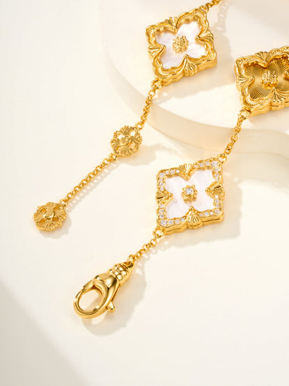 [⭐Mirelle]B.C.L ENAMELED Five-Flower Bracelet（Various Colors) BIG SIZE