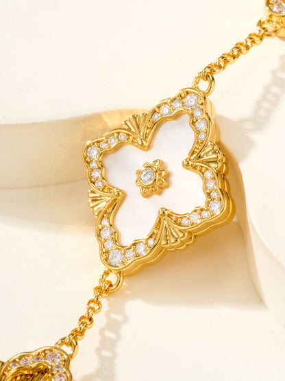 [⭐Mirelle]B.C.L ENAMELED Five-Flower Bracelet（Various Colors) BIG SIZE