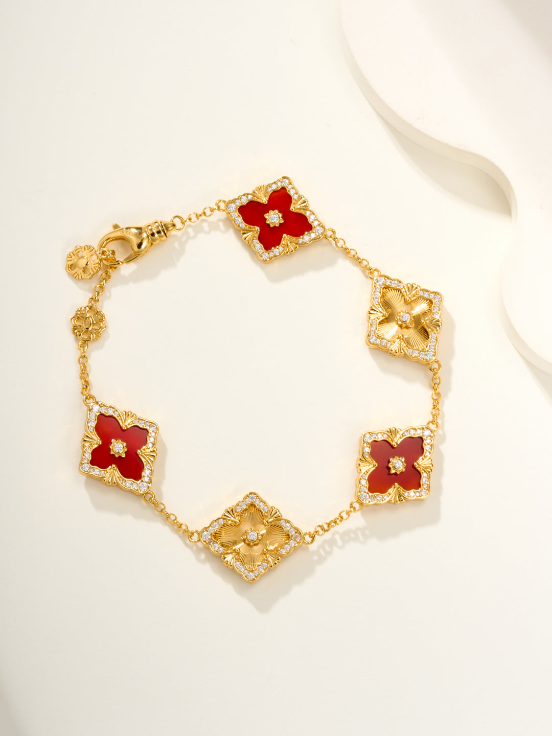 [⭐Mirelle]B.C.L ENAMELED Five-Flower Bracelet（Various Colors) BIG SIZE