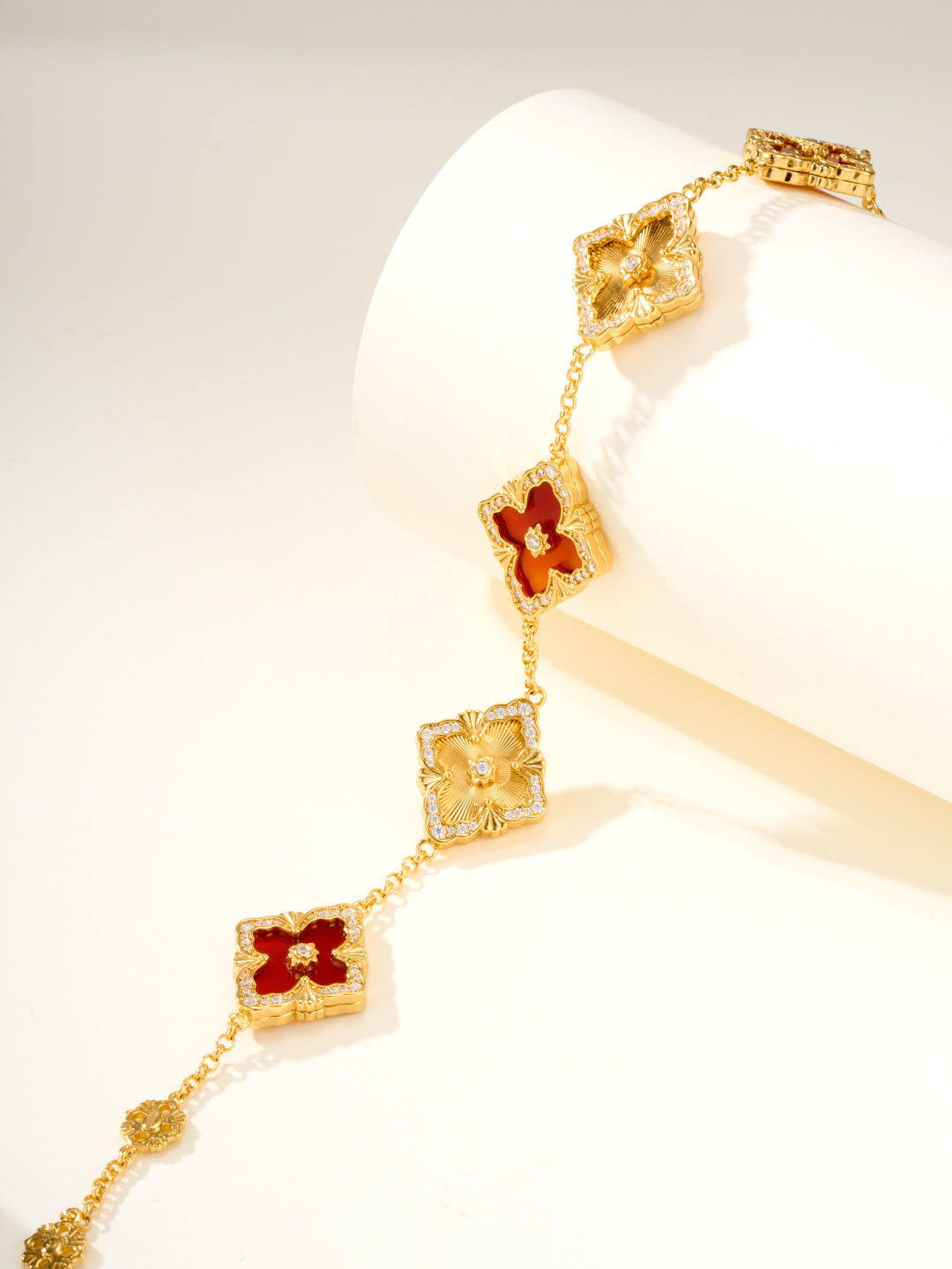 [⭐Mirelle]B.C.L ENAMELED Five-Flower Bracelet（Various Colors) BIG SIZE