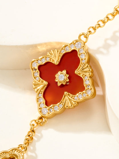 [⭐Mirelle]B.C.L ENAMELED Five-Flower Bracelet（Various Colors) BIG SIZE