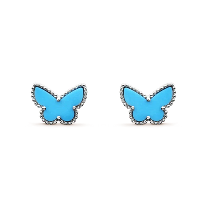 [⭐Mirelle]BUTTERFLY TURQUOISE EARRINGS SILVER