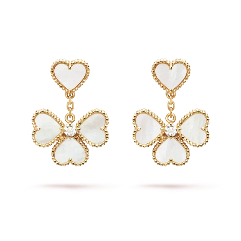 [⭐Mirelle]CLOVER SWEET WHITE MOP EARRINGS