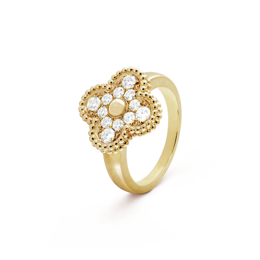 [⭐Mirelle]CLOVER DIAMOND RING