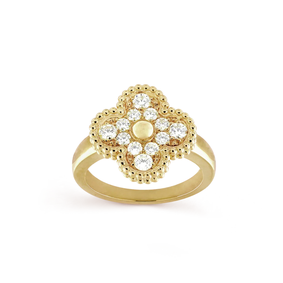 [⭐Mirelle]CLOVER DIAMOND RING
