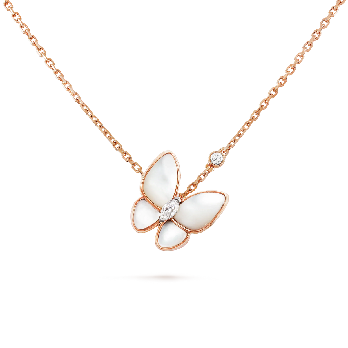 [⭐Mirelle]BUTTERFLY MOP DIAMOND NECKLACE