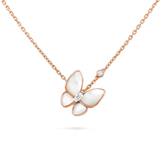 [⭐Mirelle]BUTTERFLY MOP DIAMOND NECKLACE