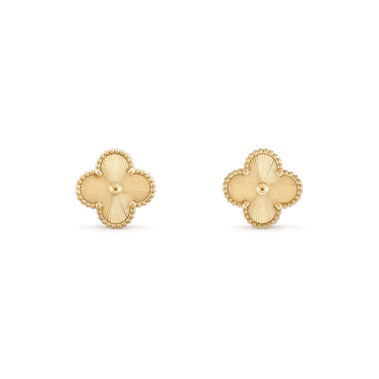 [⭐Mirelle]CLOVER MINI 9.5MM LASER EARRINGS