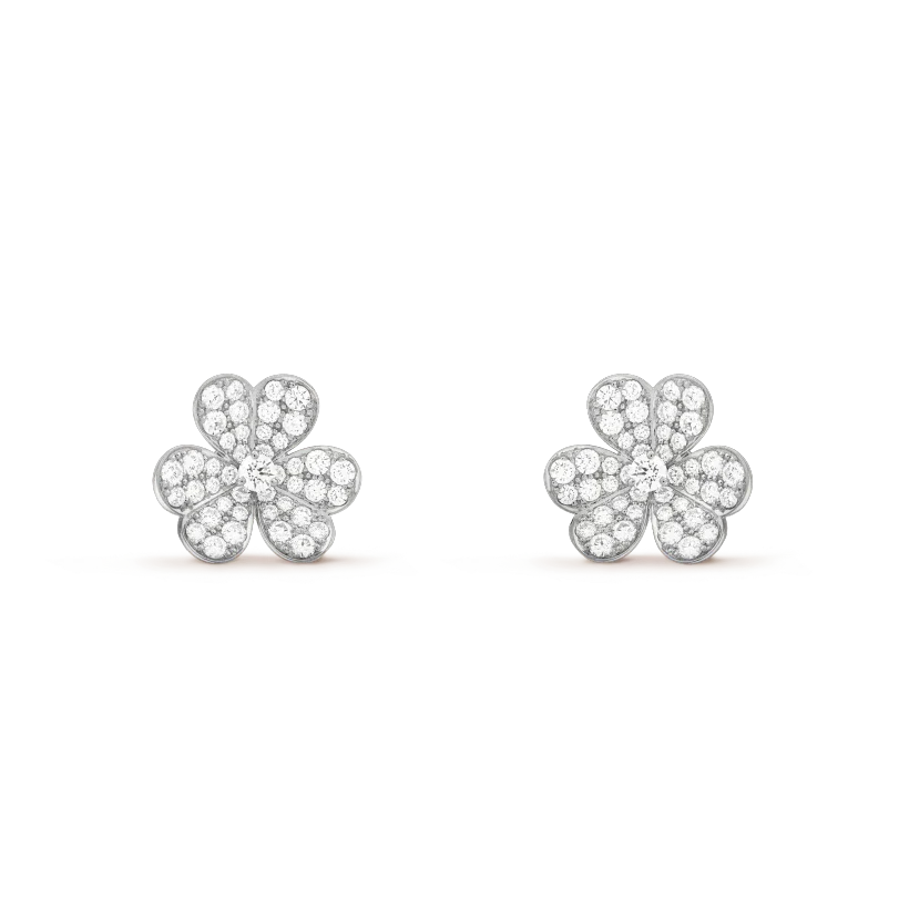 [⭐Mirelle]CLOVER COMOS DIAMOND EARRINGS SILVER