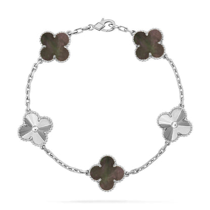[⭐Mirelle] CLOVER 5 MOTIF GRAY MOP BRACELET COLLECTION