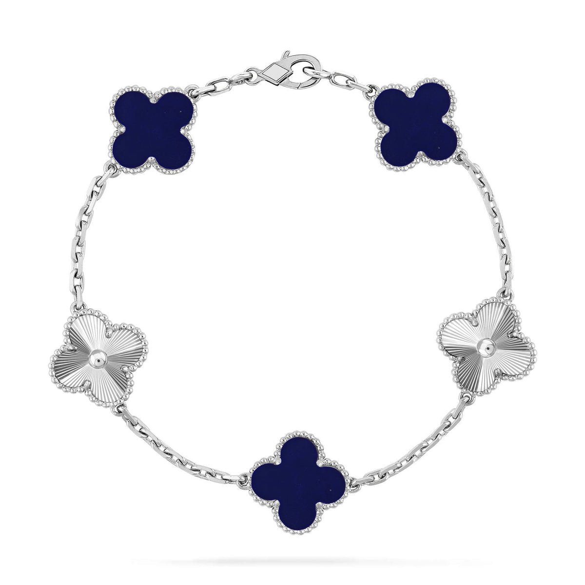 [⭐Mirelle]CLOVER 5 MOTIF LAPIS LAZULI BRACELET COLLECTION