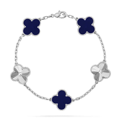 [⭐Mirelle]CLOVER 5 MOTIF LAPIS LAZULI BRACELET COLLECTION