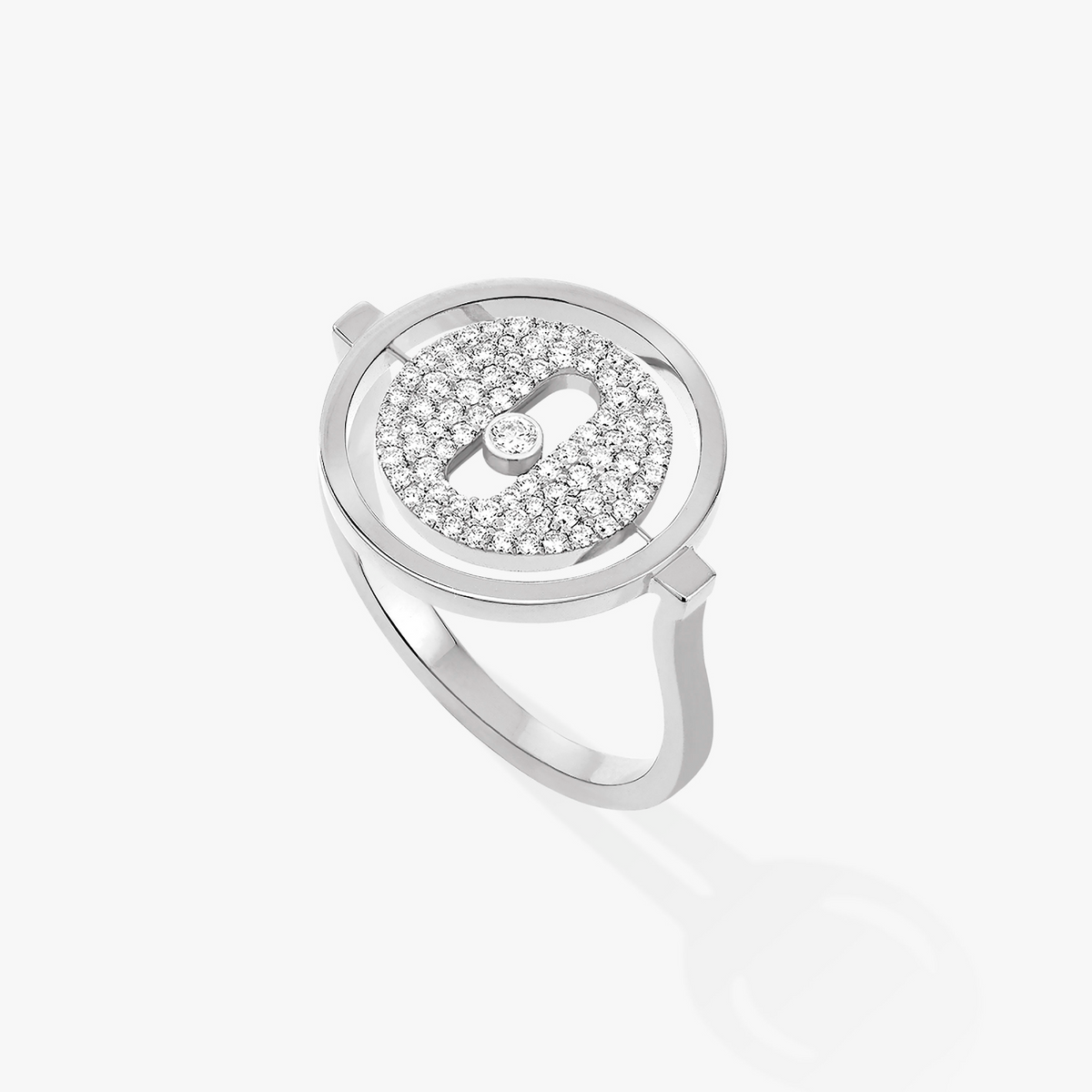 [⭐Mirelle]Demo MOVE PAVED SILVER DIAMOND RING