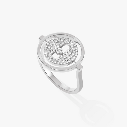 [⭐Mirelle]Demo MOVE PAVED SILVER DIAMOND RING