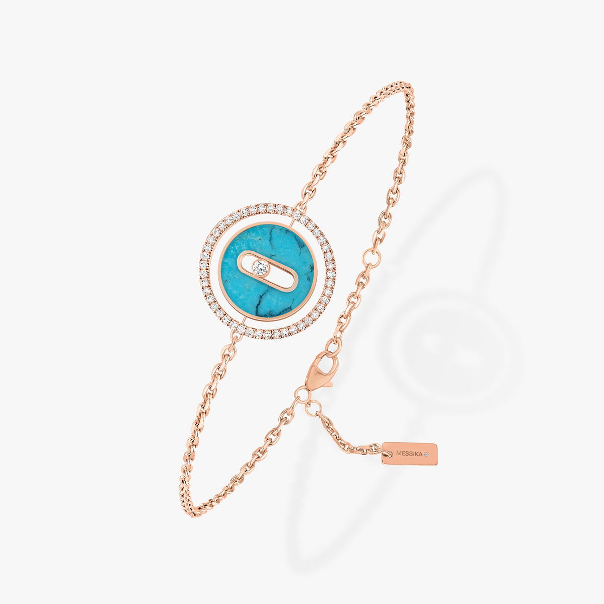 [⭐Mirelle]Demo MOVE TURQUOISE PINK GOLD DIAMOND BRACELET