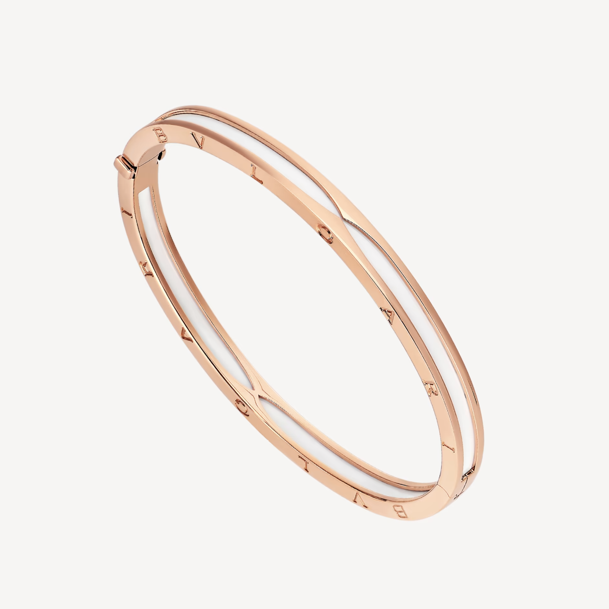 [⭐Mirelle]ZERO 1 PINK GOLD WITH WHITE CERAMIC BRACELET