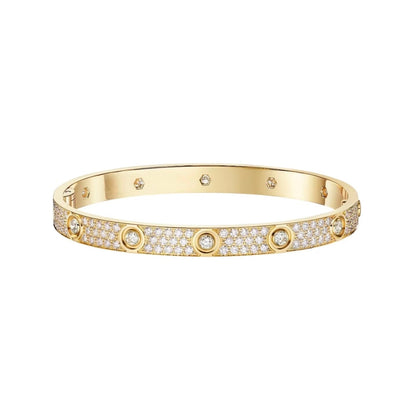 [⭐Mirelle]LOVE BRACELET 6.1MM DIAMOND-PAVED 10 BIG DIAMONDS