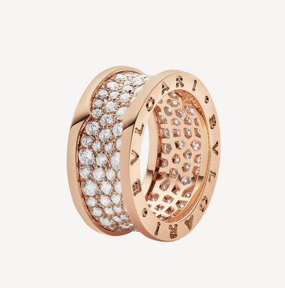 [⭐Mirelle]ZERO 1 WITH PAVED DIAMONDS ON THE SPIRAL RING