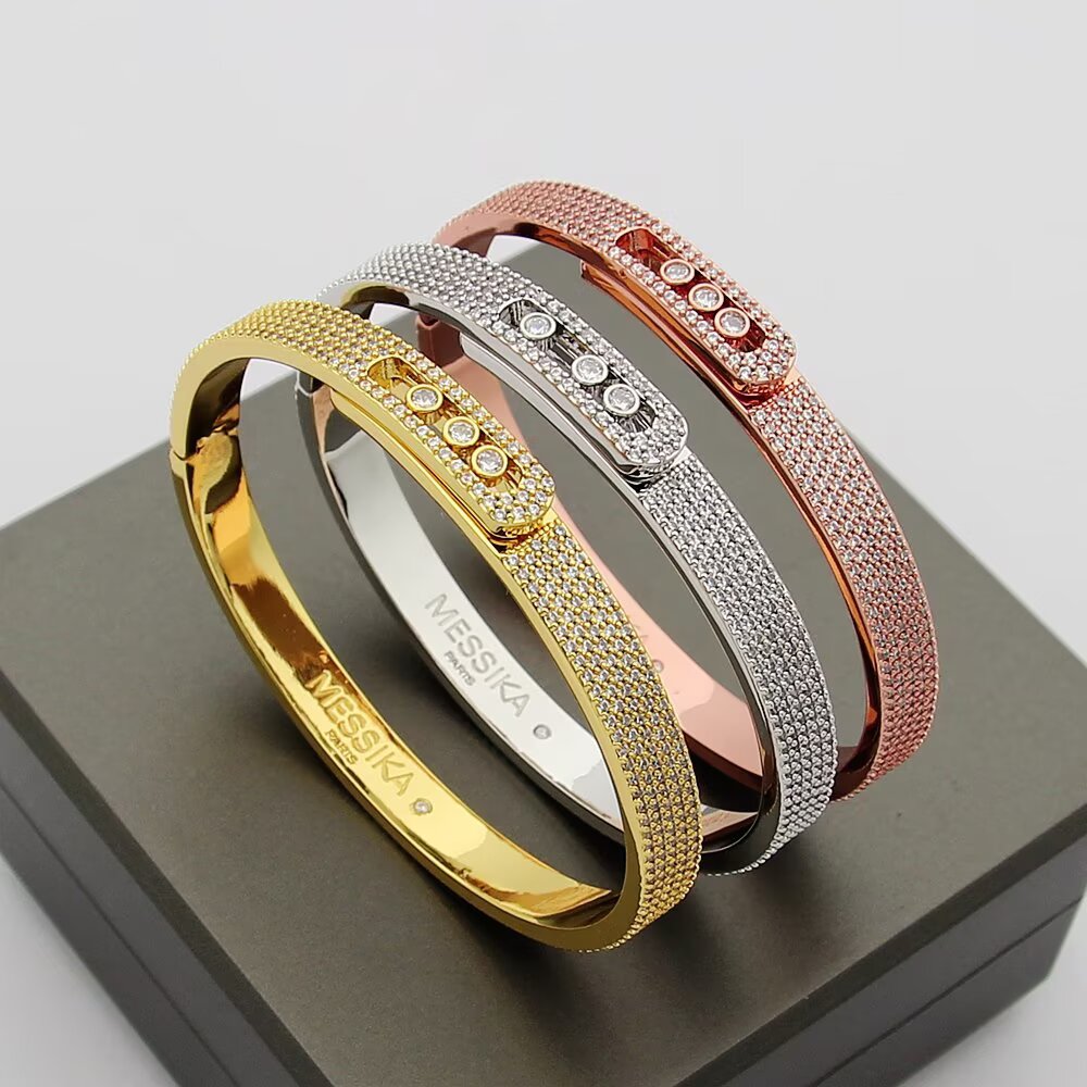[⭐Mirelle]Move Noa Full Pavé Diamond Bangle Bracelet
