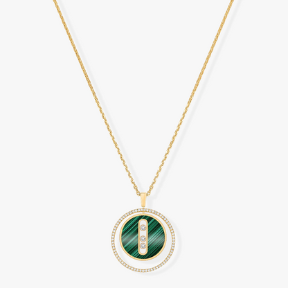 [⭐Mirelle]Demo MOVE 3 DIAMOND MALACHITE GOLD DIAMOND NECKLACE