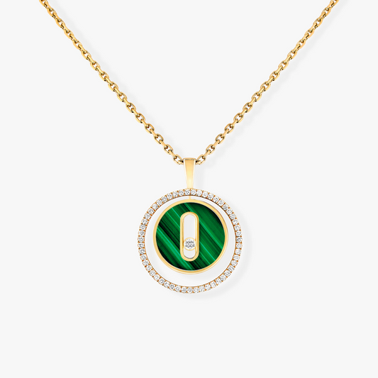 [⭐Mirelle]Demo MOVE 1 DIAMOND MALACHITE GOLD DIAMOND NECKLACE