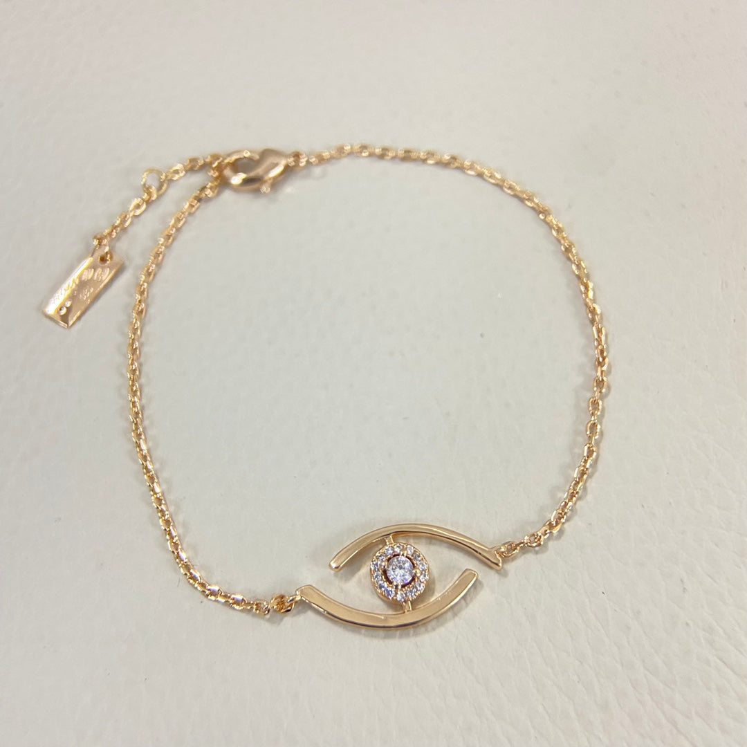 [⭐Mirelle]Demo Eye Pave-Set Diamond Bracelet