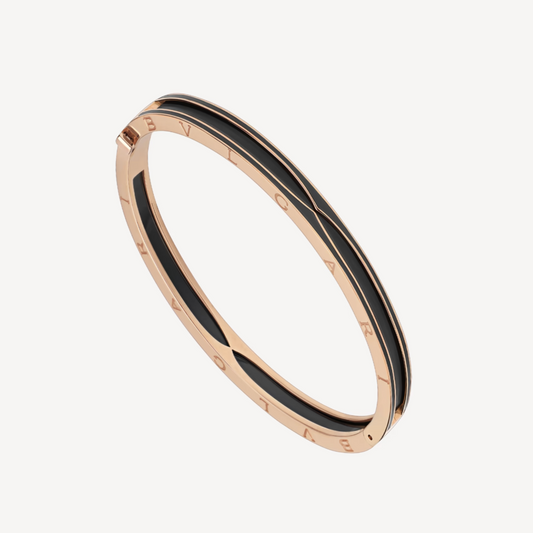 [⭐Mirelle]ZERO 1 PINK GOLD WITH MATTE BLACK CERAMIC BRACELET
