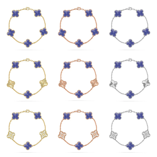 [⭐Mirelle]CLOVER 5 MOTIF BLUE VEINS BRACELET COLLECTION