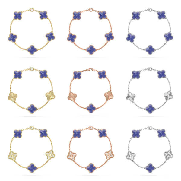 [⭐Mirelle]CLOVER 5 MOTIF BLUE VEINS BRACELET COLLECTION