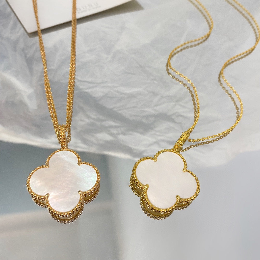 [⭐Mirelle]CLOVER 25MM MOP LARGE PENDANT NECKLACE
