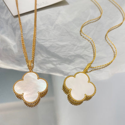 [⭐Mirelle]CLOVER 25MM MOP LARGE PENDANT NECKLACE