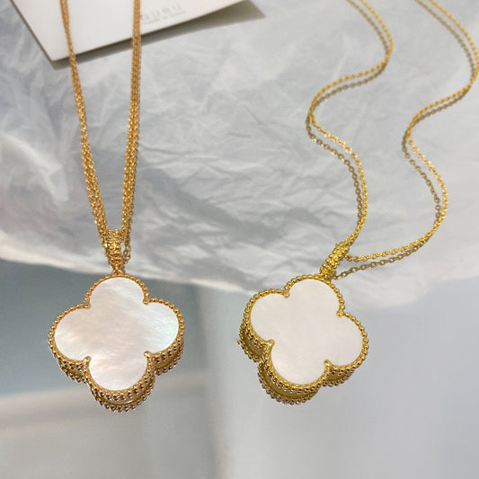 [⭐Mirelle]CLOVER 25MM MOP LARGE PENDANT NECKLACE