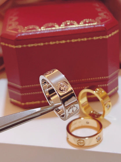 [⭐Mirelle]Three-Diamond Ring