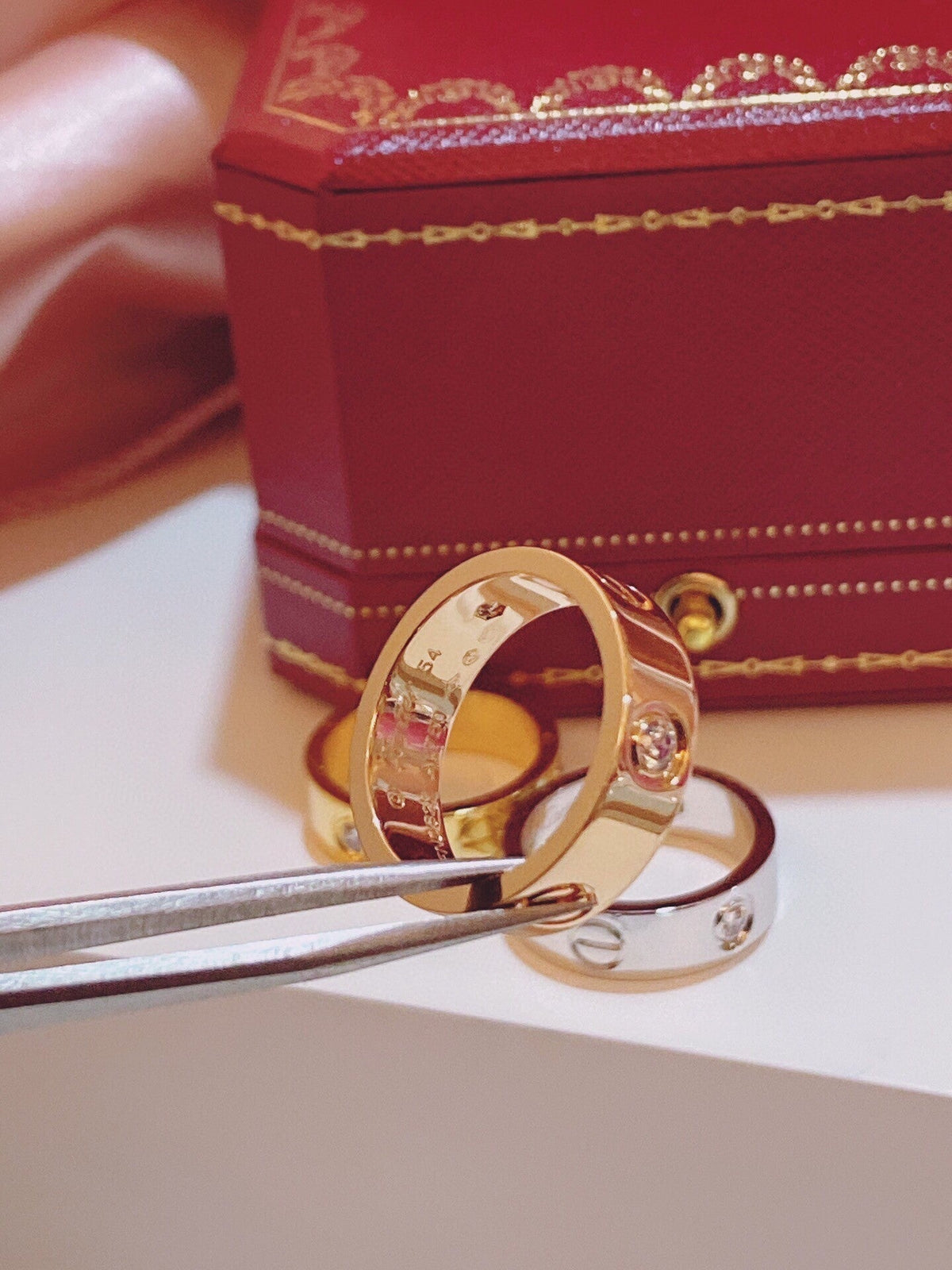 [⭐Mirelle]Three-Diamond Ring