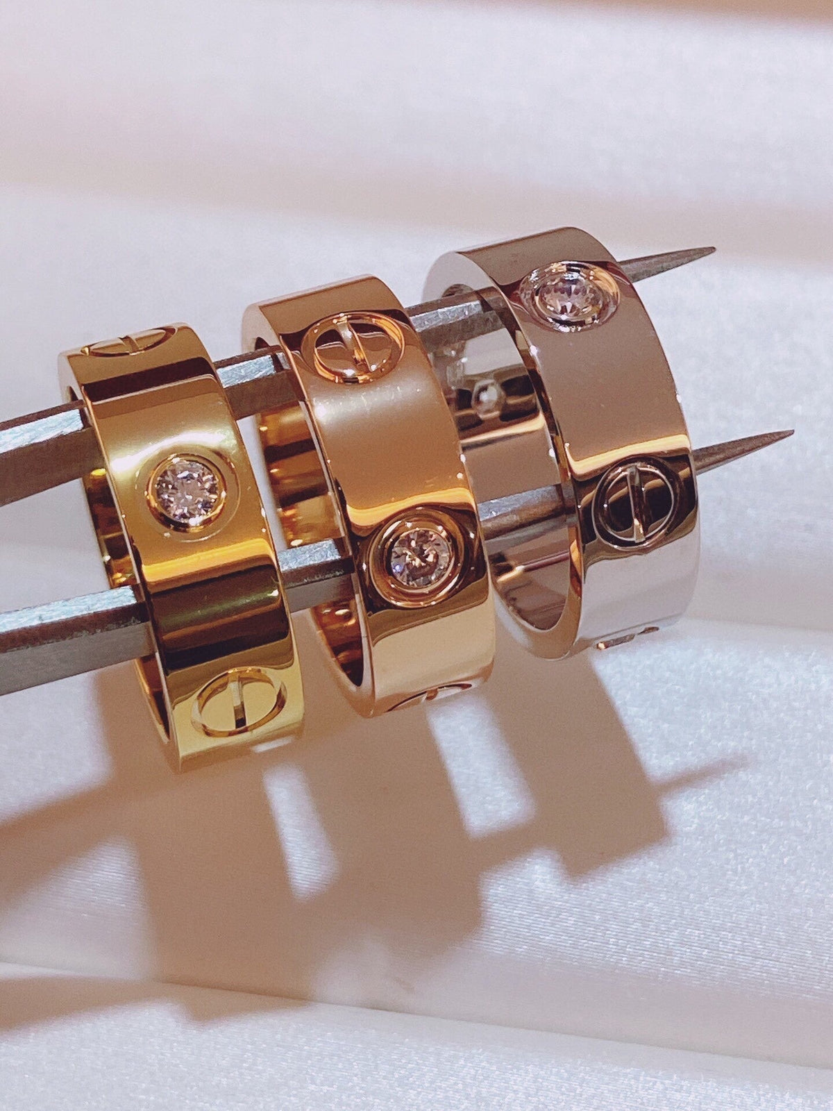 [⭐Mirelle]Three-Diamond Ring
