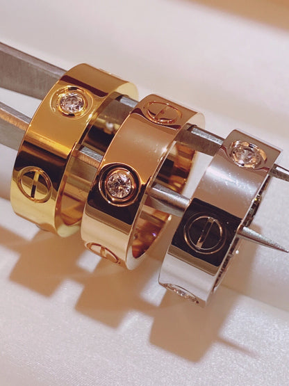 [⭐Mirelle]Three-Diamond Ring