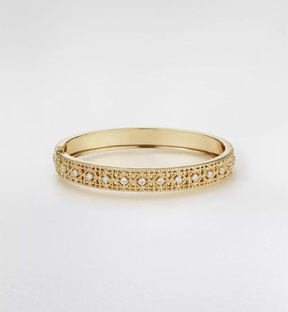 [⭐Mirelle]2026 WOVEN-PATTERN BRACELET SET WITH FULL DIAMOND INLAY THREE-COLORS