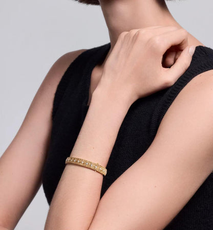 [⭐Mirelle]2026 WOVEN-PATTERN BRACELET SET WITH FULL DIAMOND INLAY THREE-COLORS
