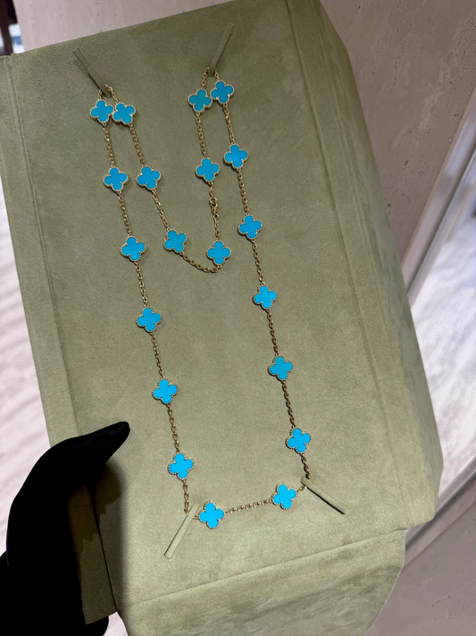 [⭐Mirelle]CLOVER 20 MOTIFS TURQUOISE GOLD