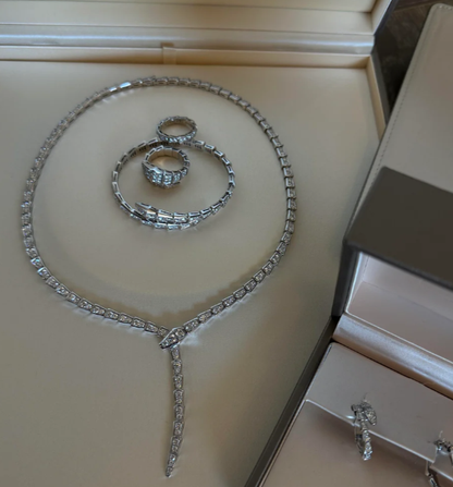 [⭐Mirelle]NEW！SERPENT DIAMOND NECKLACE