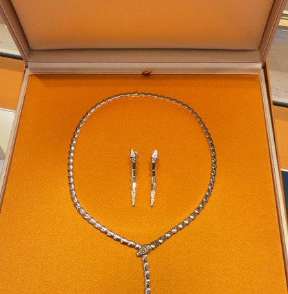 [⭐Mirelle]NEW！SERPENT DIAMOND NECKLACE