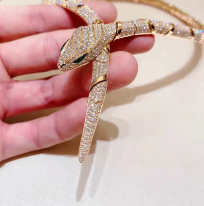 [⭐Mirelle]HAUTE COUTURE GOLD SERPENTI NECKLACE
