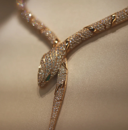 [⭐Mirelle]HAUTE COUTURE GOLD SERPENTI NECKLACE